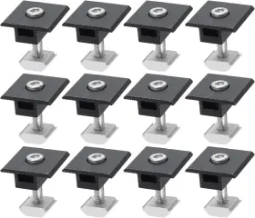A24022500ux0137 Uxcell 12pcs Solar Panel Middle Clamp 30mm Aluminum Center Clamps P