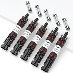 Fuse-09 Vansdon 20a Solar Fuse Holder Inline Male And Female Connector For Panel So