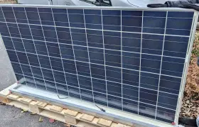 Sm-295pc8 Very S-energy 295w Solar Panel Used Good Condition Model