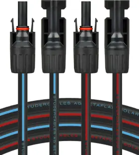 Vesvito 720828098004 2 X 20 Feet 10 Awg Solar Cable Extension 10/20/30 10/12