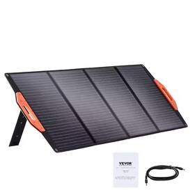 Vevor 744759394316 120-watt Portable Monocrystalline Solar Panel Ip67 Etfe Charger With Type