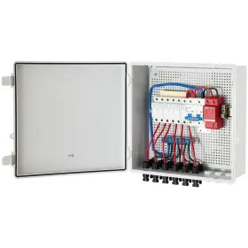 Vevor 810087877026 Pv Combiner Box 6 String Solar With 15a Rated Current Fuse 125a