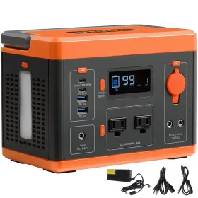Bxscndymc296wsgucv1 Vevor 300 Watt Portable Power Station - Solar Generator 296wh Backup Lithium Battery