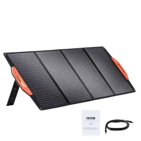 Bxsdjtynbdj1xb2urv9 Vevor 120-watt Portable Monocrystalline Solar Panel Ip67 Etfe Charger With Type