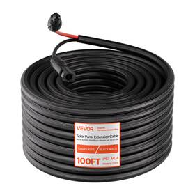 Vevor Tyndcbyzxsxd2hd79001 100ft Solar Panel Extension Cable 10awg Wire With Connector