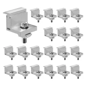 Zzj20pcs0000tgqtx Vevor Solar Panel Z Mounting Bracket 35-50mm Adjustable End Clamps 20pcs