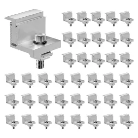 Zzj40pcs00007yf58 Vevor Solar Panel Z Mounting Bracket 35-50mm Adjustable End Clamps 40pcs