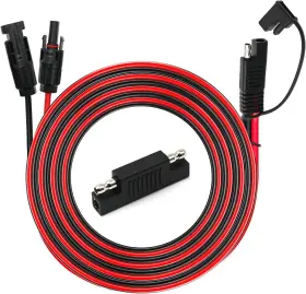 Vikksaer 711181482867 Solar Panel To Sae Adapter Cable 10awg 20ft Extension For Rv