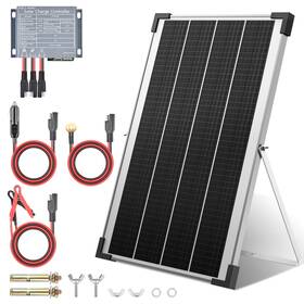 Volt Hero Hsm1159.v0 30w Solar Panel Kit Trickle Charger And Maintainer For Rv Boat Atv Car