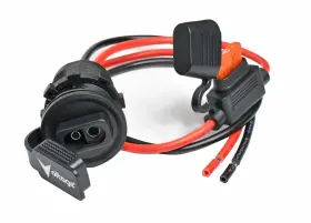 V-sae1218 Voltage Sae Panel Mount Connector Socket With Fuse Waterproof Quick Connect For K