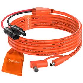Voltkare Mc-001 12awg 14awg Solar Extension Cable With Panel Connector To Dc