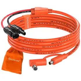 Mc-001 Voltkare 12awg 14awg Solar Extension Cable With Panel Connector To Dc