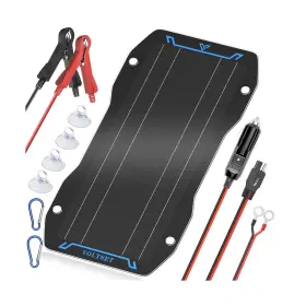 Voltset 12v 10w Solar Flexible Panel Battery Charger Portable Waterproof Power Trick