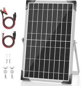 Voltset 445010499469 Solar Panel Kit 10w 12v Battery Trickle Charger Maintainer Waterproof