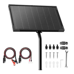 Voltset 768492351047 10w 12v Solar Battery Charger And Maintainer With Built-in Mppt Charge Controll