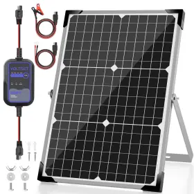 Voltset 770642475206 Solar Panel Kit 30w 12v With Mppt Controller Battery Trickle Charger M