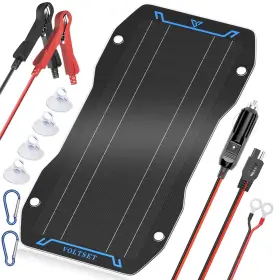 Voltset 770642475473 10w 12v Solar Battery Charger Maintainer Waterproof Trickle F