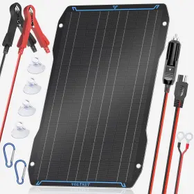Voltset 770642475503 30w 12v Solar Battery Charger Maintainer Waterproof Trickle F