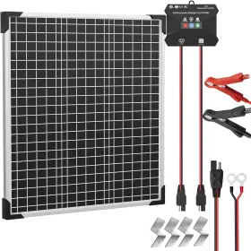 Vs-24v-50w Voltset Solar Panel Kit Battery Maintainer With Mppt Charge Controller Adjustabl