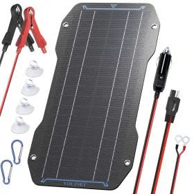 Vs-f10w Voltset 10w Solar Battery Trickle Charger Maintainer 12v Panel Kit For Car