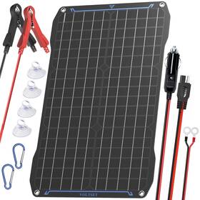 Voltset Vs-f30w 30w Solar Battery Trickle Charger Maintainer 12v Panel Kit For Car