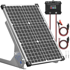 Vs-spa-30w Voltset 30w Solar Panel Kit 12v Battery Trickle Charger Maintainer 10a Mppt