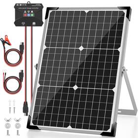 Voltset Vs-yl30w Solar Battery Trickle Charger 30w 12v Panel Maintainer For Car Boat Rv
