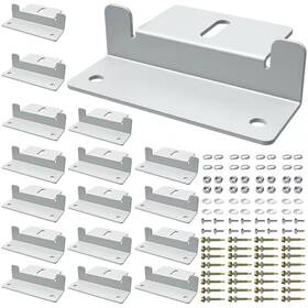 Vrbgify 445019213271 Lightweight Aluminum 16 Units Solar Panel Mounting Z Brackets For Rv Roof Boat