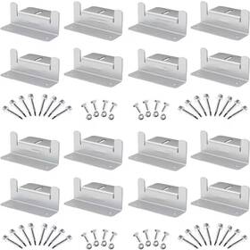 Vrbgify 744759959966 16-piece Solar Panel Z Mounting Brackets Lightweight Corrosion-free Aluminum Fo