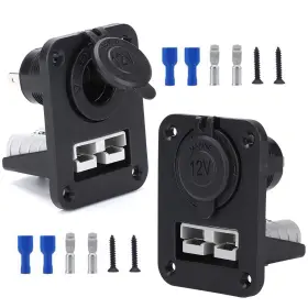 151515 Vtorfun 2pcs 50a Plug Mounting Panel For Anderson Sb50 Series Connectors Fl