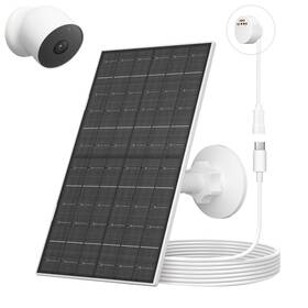 Vuebee 7w-solar-etfe 7w Solar Panel For Google Nest Cam Battery Version Usb-c Charger For