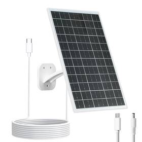 Vuebee B0fgnnlbbq 13w Solar Panel For Outdoor Security Cameras Usb-c Micro Usb And 5.5x2.1m