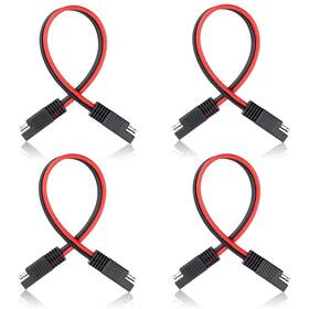 Vvag 663899268465 4pcs Sae Connector Quick Disconnect Wire Harness 2 Pin Extension Cable W