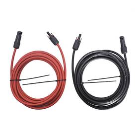 Waltvotur Wa1807740ur 12awg Solar Panel Extension Cable Wire Connector 1 Pair 25ft Black Red