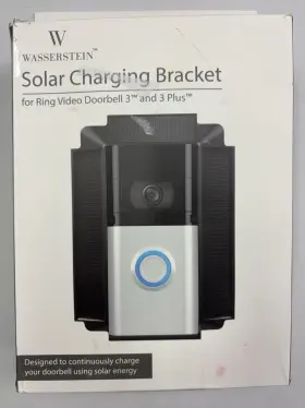 Wasserstein 895230308509 Solar Charging Bracket For Ring Video Doorbell 3 And Plus