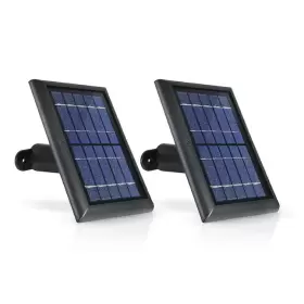 Wasserstein 895230311042 Solar Power Panel For Wyze Cam Outdoor Security Camera- 2 Pack - Black