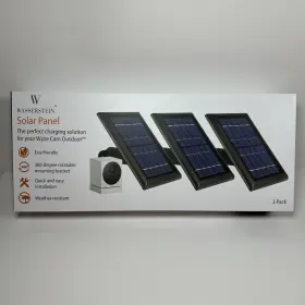 Wasserstein 895230311066 Solar Power Panel For Wyze Cam Outdoor Security Camera 3 Pack