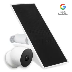 Wasserstein 895230314258 Google Nest Cam Battery With Premium Solar Panel Bundle White 1 Pack
