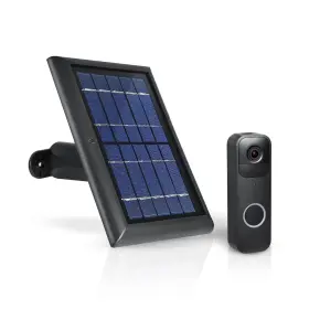 Wasserstein 895230316696 Solar Panel - Compatible With Blink Video Doorbell Black