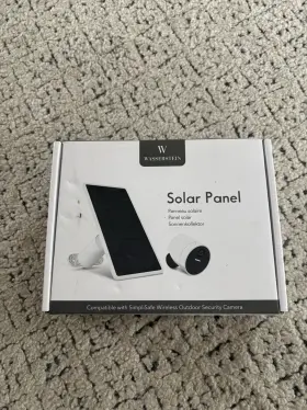 Wasserstein 895230318249 Solar Panel For Simplisafe Wireless Outdoor Camera White 1 Pack