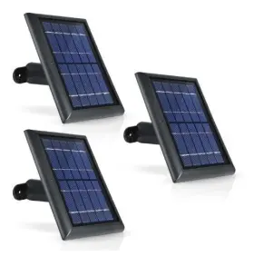 Wasserstein 895230320181 Solar Panel For Ring Stick Up Cam And Spotlight 3 Pack Black
