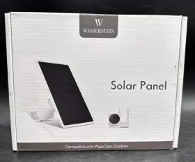 Wasserstein 895230323212 Solar Panel Compatible With Wyze Battery Cam Pro White