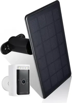 Wasserstein 895230323960 Solar Panel Compatible With Wyze Cam Outdoor/battery Pro - Black