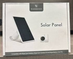 Wasserstein 895230323984 Solar Panel For Wyze Cam Outdoor/v2/pro White