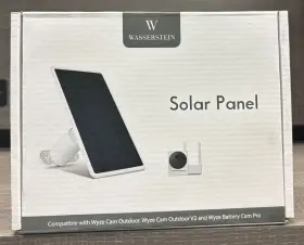 Wasserstein 895230323984 Solar Panel For Wyze Cam Outdoor/v2/pro White