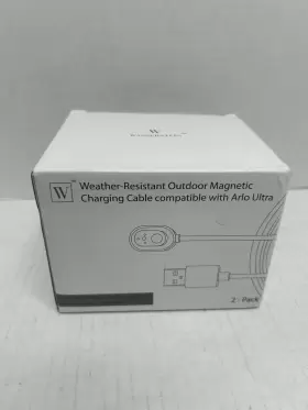 Wasserstein 897080228808 25ft Weatherproof Outdoor Charging Cable For Arlo Camera Two Pack