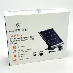 Wasserstein 897080228815 Solar Power Panel In Black For Arlo Pro 2 And Go - New Open Box