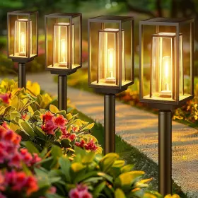 Sz-22025  Wdtpro 4 Pack Solar Pathway Lights Outdoor 2x Bigger And Brighter
