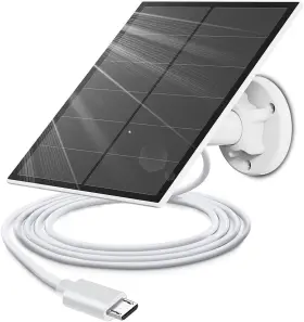 We-37784 Weilailife 5v Solar Panel For Wireless Outdoor Security Camera 5w Micro Usb