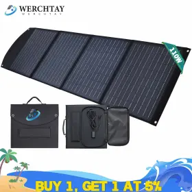 Sy-110w Werchtay 110w Foldable Solar Panel Portable With Usb For Phone/power Staion/rv/camping